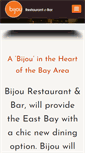 Mobile Screenshot of bijourestaurantandbar.com