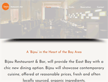 Tablet Screenshot of bijourestaurantandbar.com